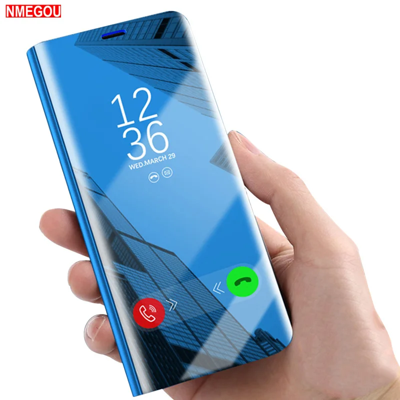 Зеркальный чехол подставка для Samsung Galaxy S9 S8 Plus J5 A5 J3 J7 A3 A7 2017 Prime Note 8 9 A6 A8 2018|Бамперы|