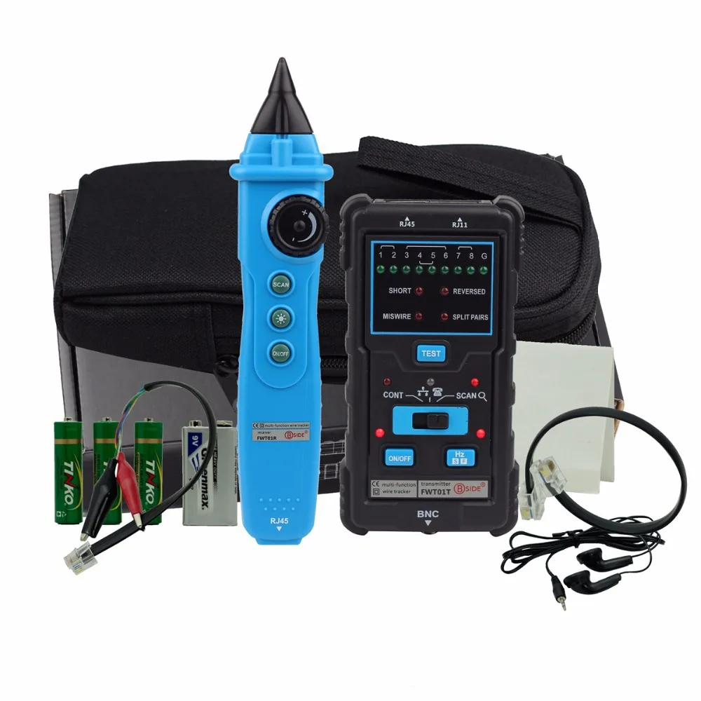 BSIDE FWT01 Сети Ethernet Кабельный Тестер RJ11 RJ45 BNC Телефон LAN Сеть Провода Tracker Линии