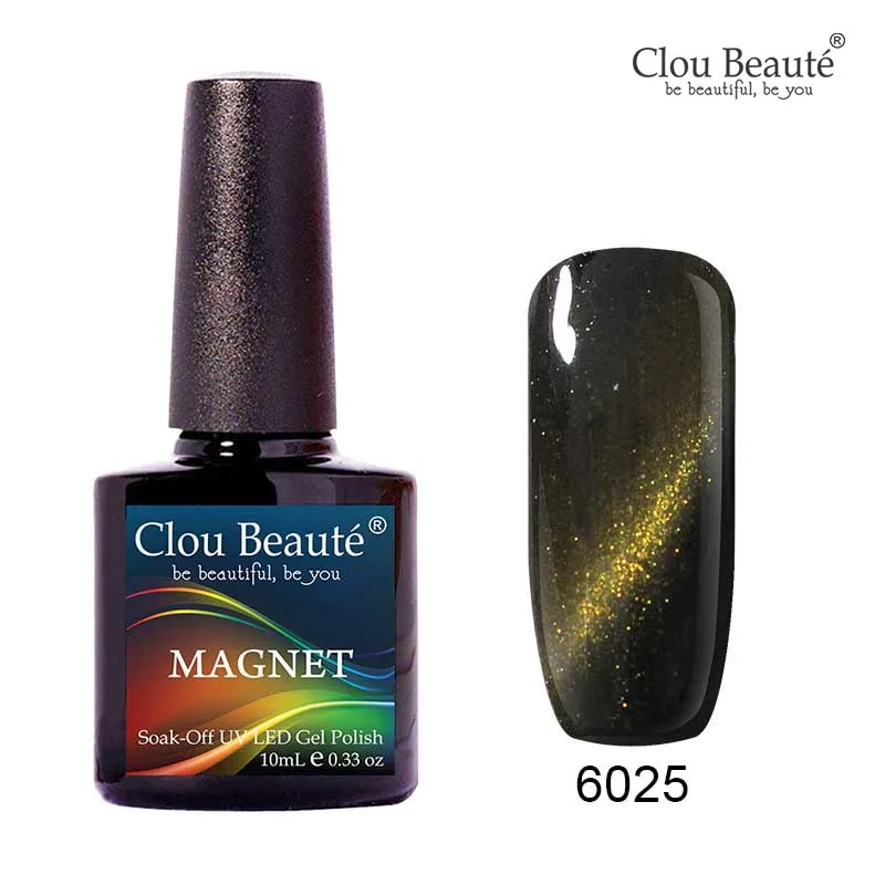 Гель-лак для ногтей Clou Beaute с эффектом «Кошачий глаз» 10 мл, гель-лак для ногтей розового и бежевого цветов, гель-лак с мягким удалением, гель-лак для устойчивого маникюра - Цвет: 6025