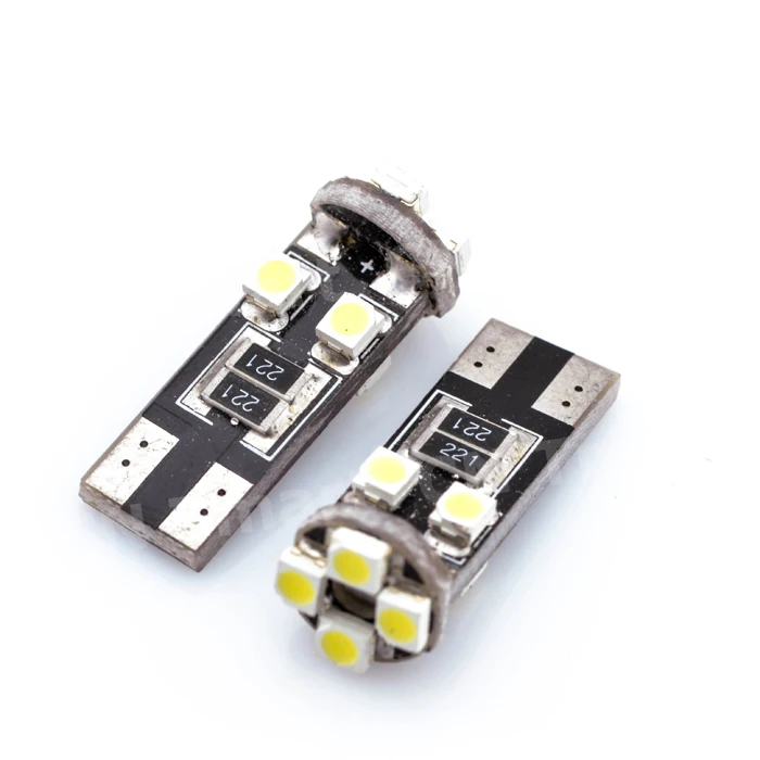 2X Белый Canbus T10 8Led 8 Smd 3528 1210 без ошибок Obc 194 168 W5w Автомобильный светодиодный