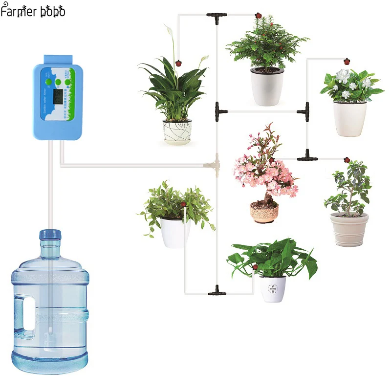 

Automatic Drip Irrigation System Pump Controller Watering Kits with Built-in High Quality Membrane Pump Used Indoor