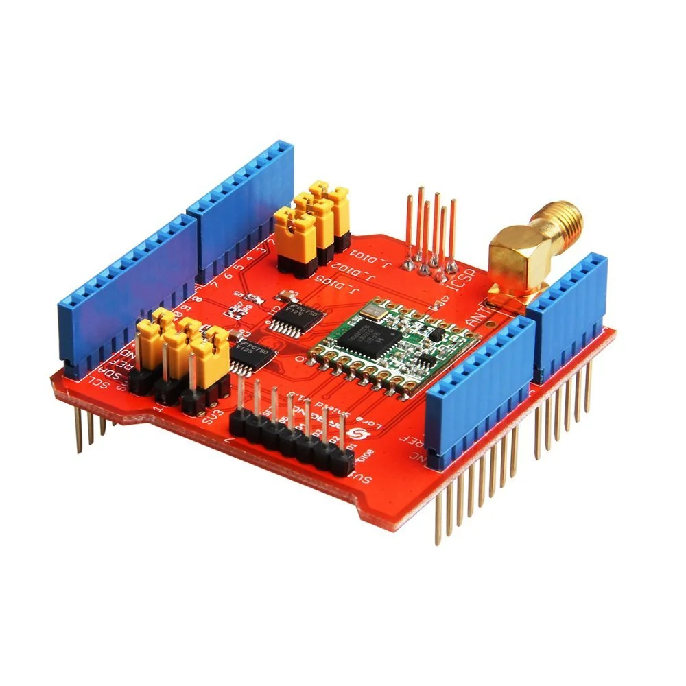 Беспроводной 433/868/915 МГц Lora Shield сигнальный стабильный модуль передачи совместим с