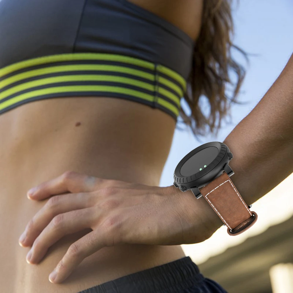 Ремешок из натуральной кожи для часов Suunto Core сменный ремешок Смарт часы браслет