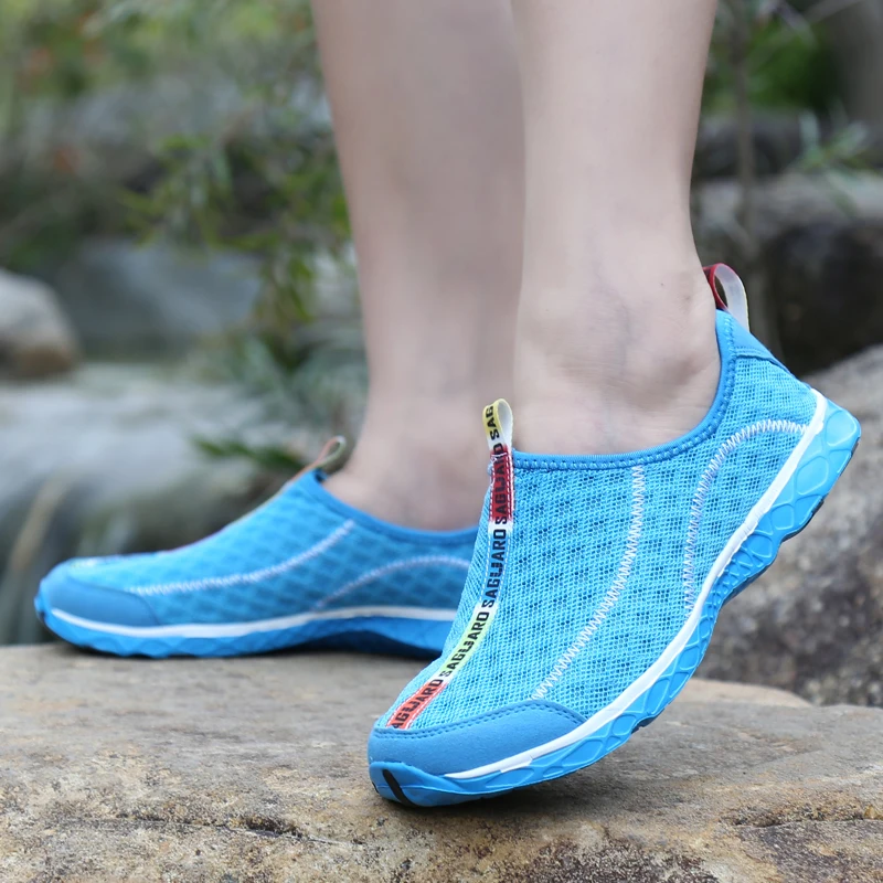 SAGUARO Men Casual Shoes Fashion Breathable Mesh Flats Man Slip On Lovers Lightweight Male Beach Tenis | Обувь