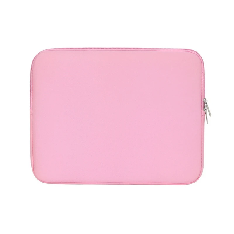 Pink Чехол на молнии для ноутбука Macbook AIR PRO retina 11 12 13 14 15 13,3 15,4 15,6 дюймов для ноутбука Xiaomi lenovo - Цвет: Pink