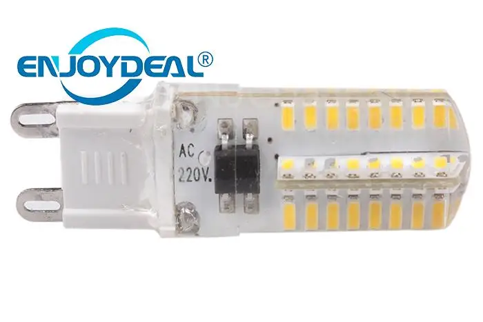 Супер 3014 SMD G9 64 Светодиодная лампа 220 В 6 Вт 360 градусов энергосберегающая