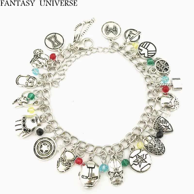 FANTASY UNIVERSE Бесплатная доставка 20pc a lot браслет &quotСупергерои&quot HRFCHOZHE01|Браслеты с