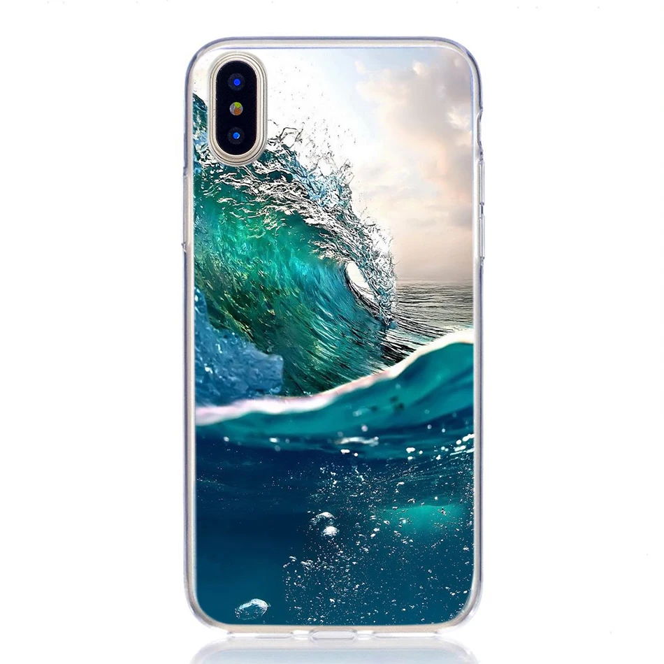 Case for iphone x xs max xr 6 6s 7 8 plus funda butterfly ocean landscape pineapple silicone soft original coque phone back case |