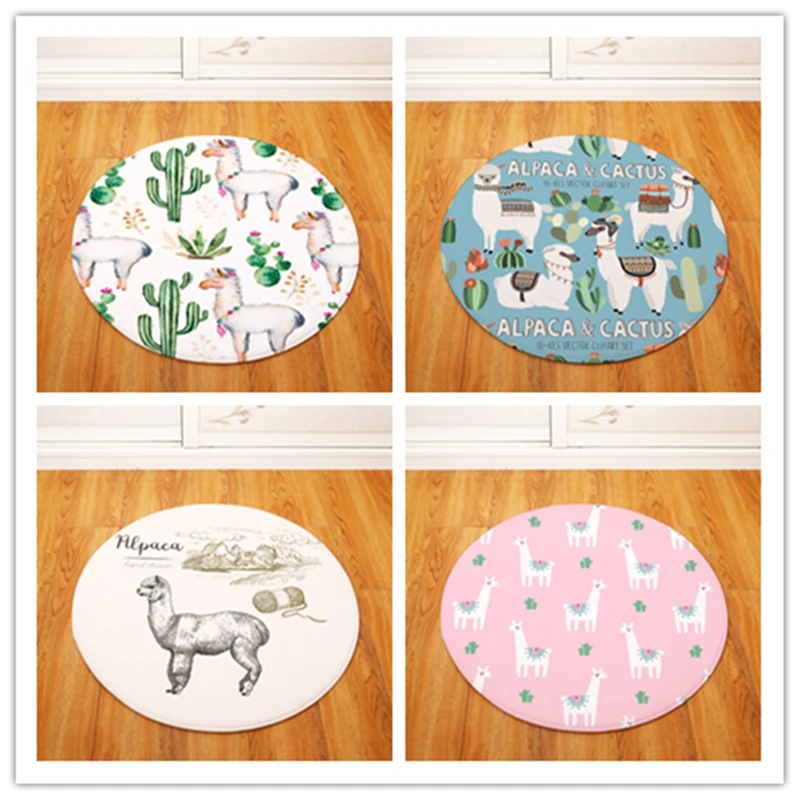 Современный модный скандинавский Альпака круглый стул/настольный коврик для