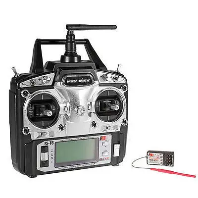 Радиоуправляемая система приемника передатчика drone FlySky FS-T6 2 4G 6CH TX RX | Игрушки и