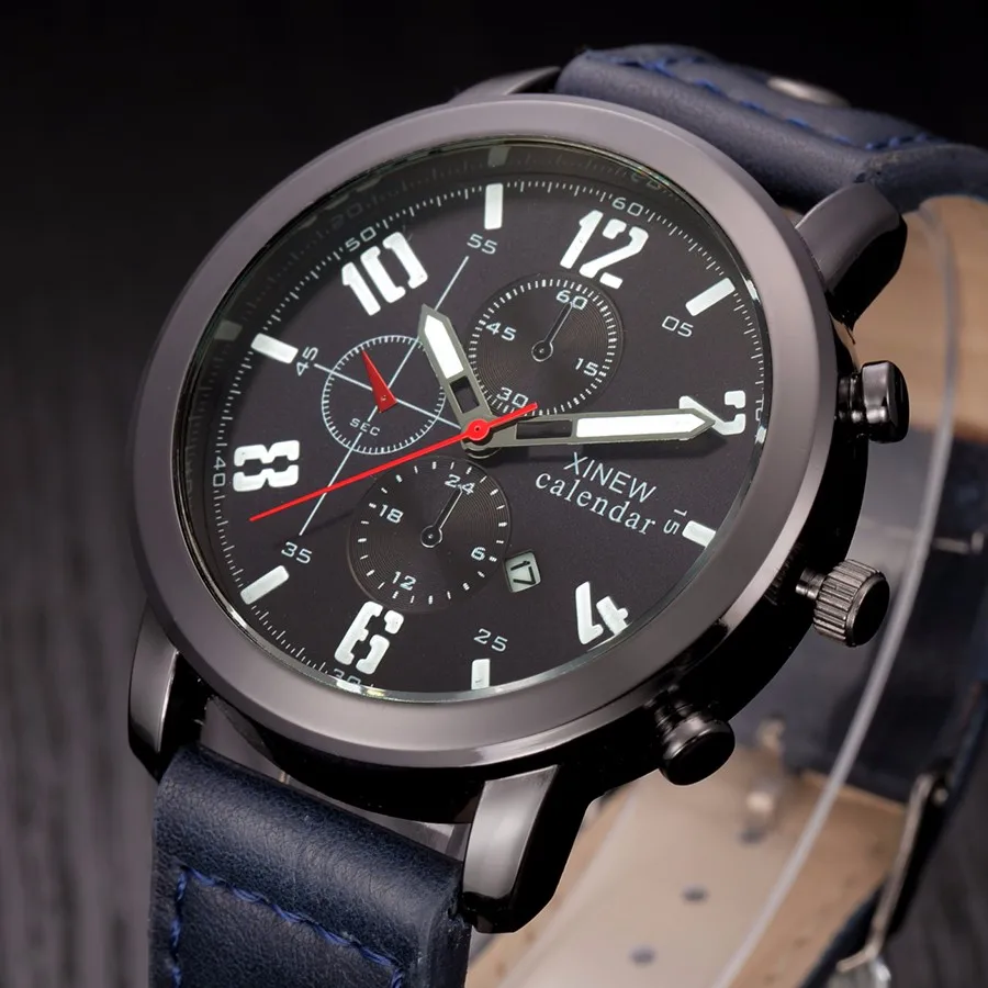 Мужские часы Branfd спортивные аналоговые кварцевые наручные из нержавеющей стали