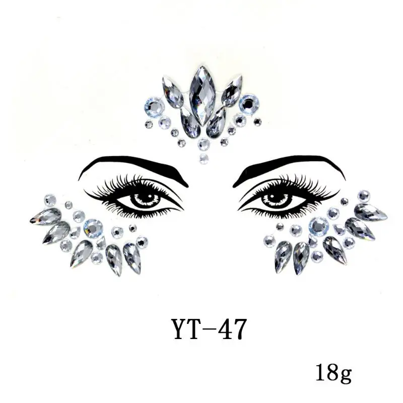 Украшения для тела, глаза, грудь, блестки для лица, украшения для тату, праздничные, вечерние, акриловые, самоклеющиеся, для лица, ювелирные изделия, драгоценные камни, красота, макияж, стикер s