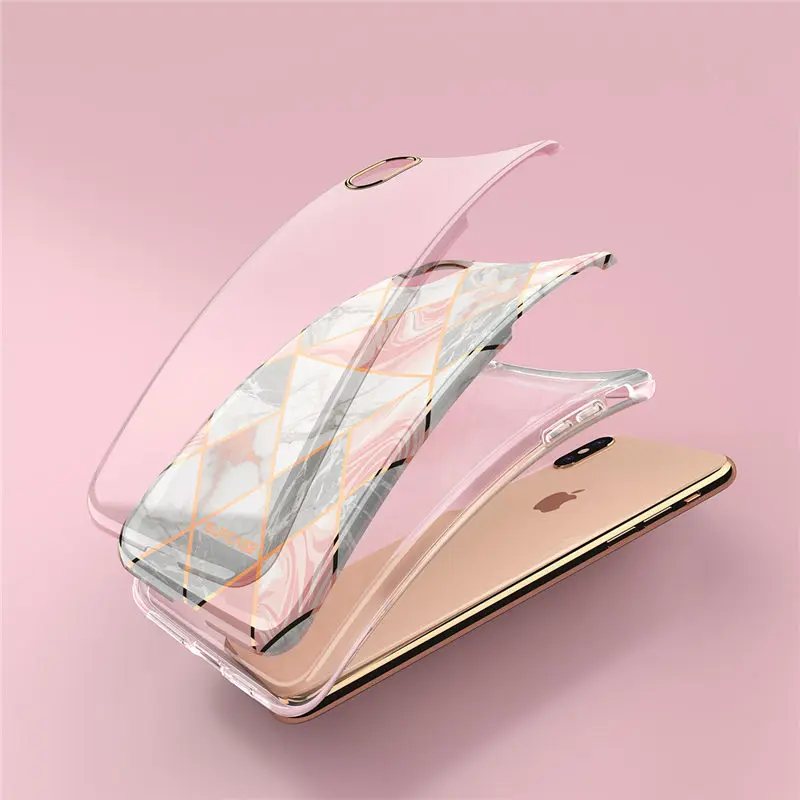 SUPCASE для iphone Xs Max чехол UB Metro Premium тонкий защитный мягкий из ТПУ розовая мраморная