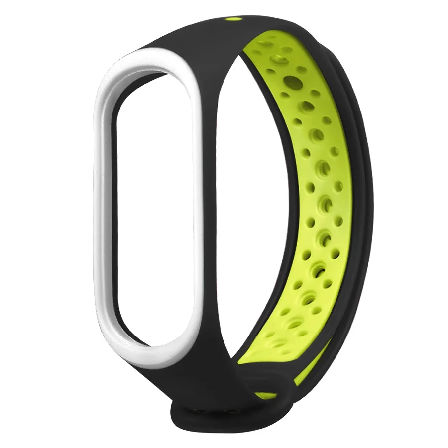 Браслет на запястье для Mi Band 3 4 силиконовый браслет Xiaomi спортивный ремешок