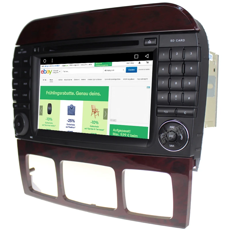 Автомобильный DVD GPS плеер Neu 7 дюймов СБ Navi Android 10 стерео для Mercedes Benz S Class W220 W215 S280 S320