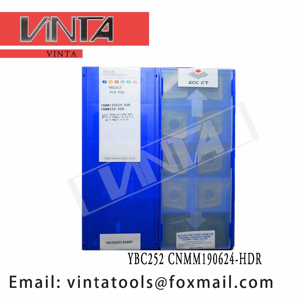 

Высококачественные 10 шт./лот YBC252 CNMM190624-HDR cnc карбидные Токарные вставки