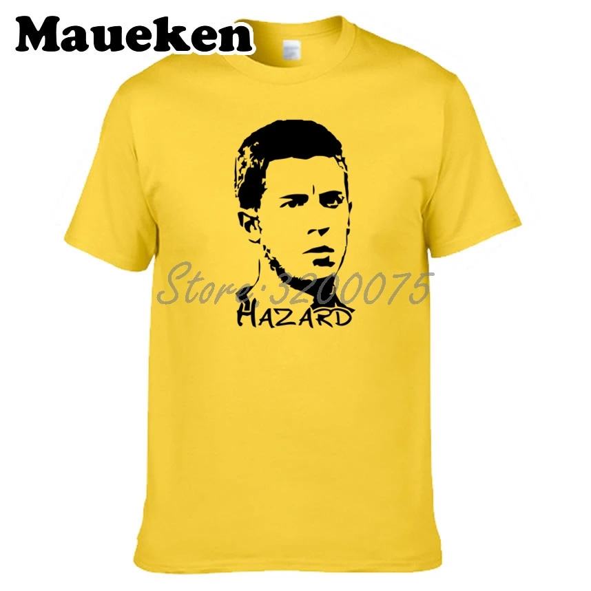Мужская футболка Челси Eden Hazard 10 Fun с изображением гитары футболки из 100% хлопка