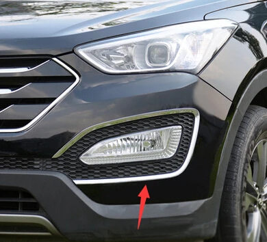 Аксессуары подходят для 2013 2014 2015 2016 HYUNDAI SANTA FE SPORT IX45 передняя противотуманная