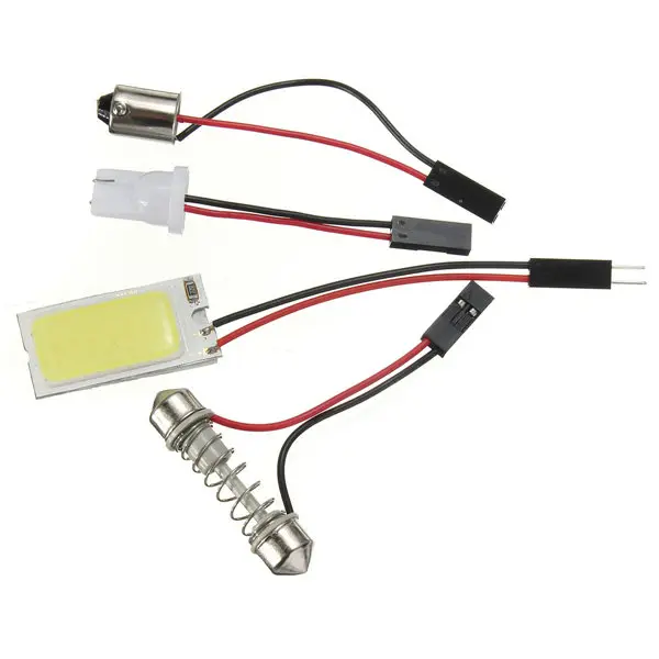 Большая рекламная акция 2x T10 COB LED световая панель Автомобильная интерьерная
