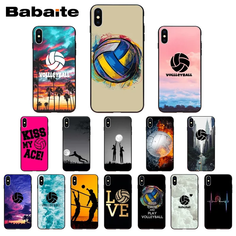 Для iphone 11pro max i love волейбол спорт клиент чехол для телефона X XS MAX 8 7 6S Plus 5S SE XR
