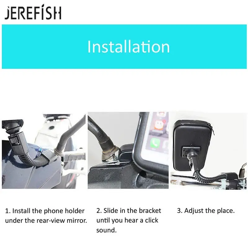 Универсальный велосипедный держатель для телефона JEREFISH MTB водонепроницаемый
