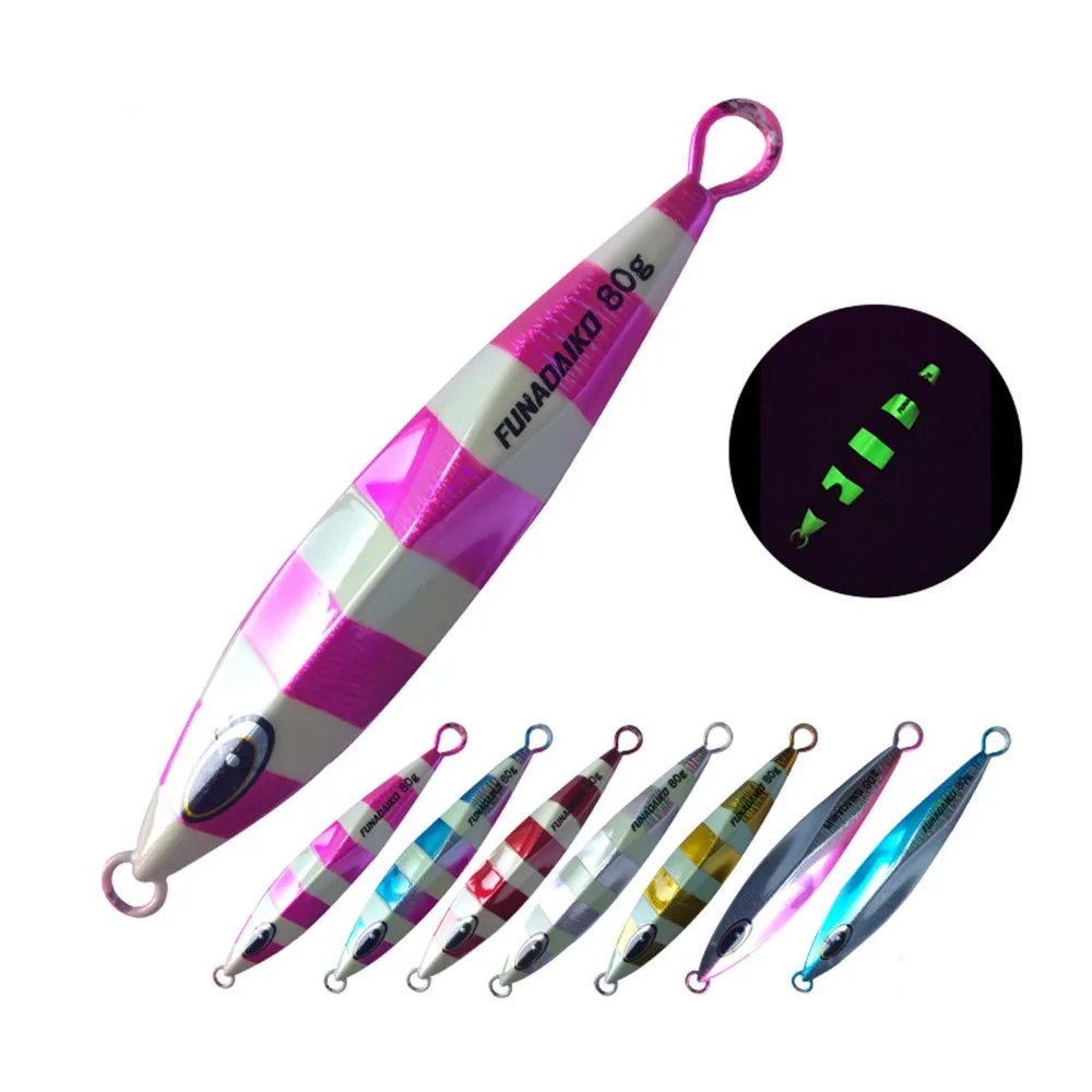 5 шт. рыболовная приманка в виде зебры 80 г|spoon bait|deep sea jiggingslow jig |