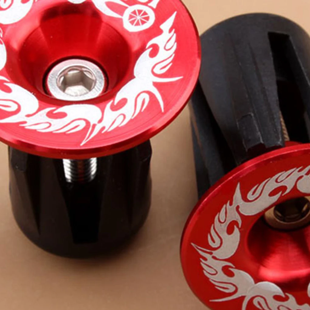 1 Pair Bike Handlebar End Plugs Aluminum Alloy MTB Road Cycling Bicycle Handle Bar Caps | Спорт и развлечения