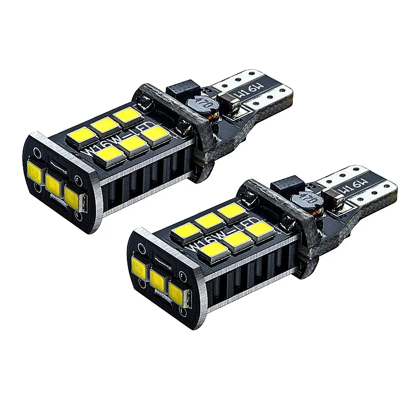 2 шт. Автомобильные светодиодные лампы T15 2835 W16W 921 912 15SMD|Сигнальная лампа| |