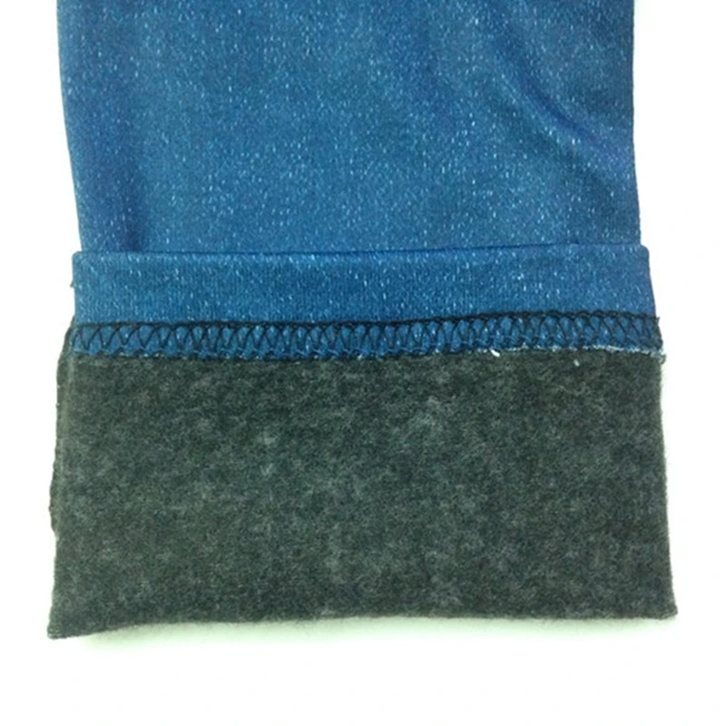 2019 обтягивающие брюки для детей имитация джинсов пикантные Легинсы Для женщин до