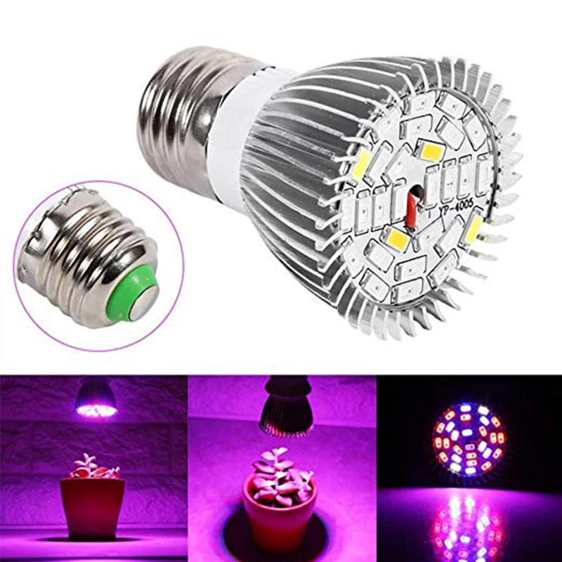 

28 Led E27/E14/Gu10 Full Spectrum Uv Ir Led Lamp For Flower Indoor Hydroponic And Office Plant Fill Light