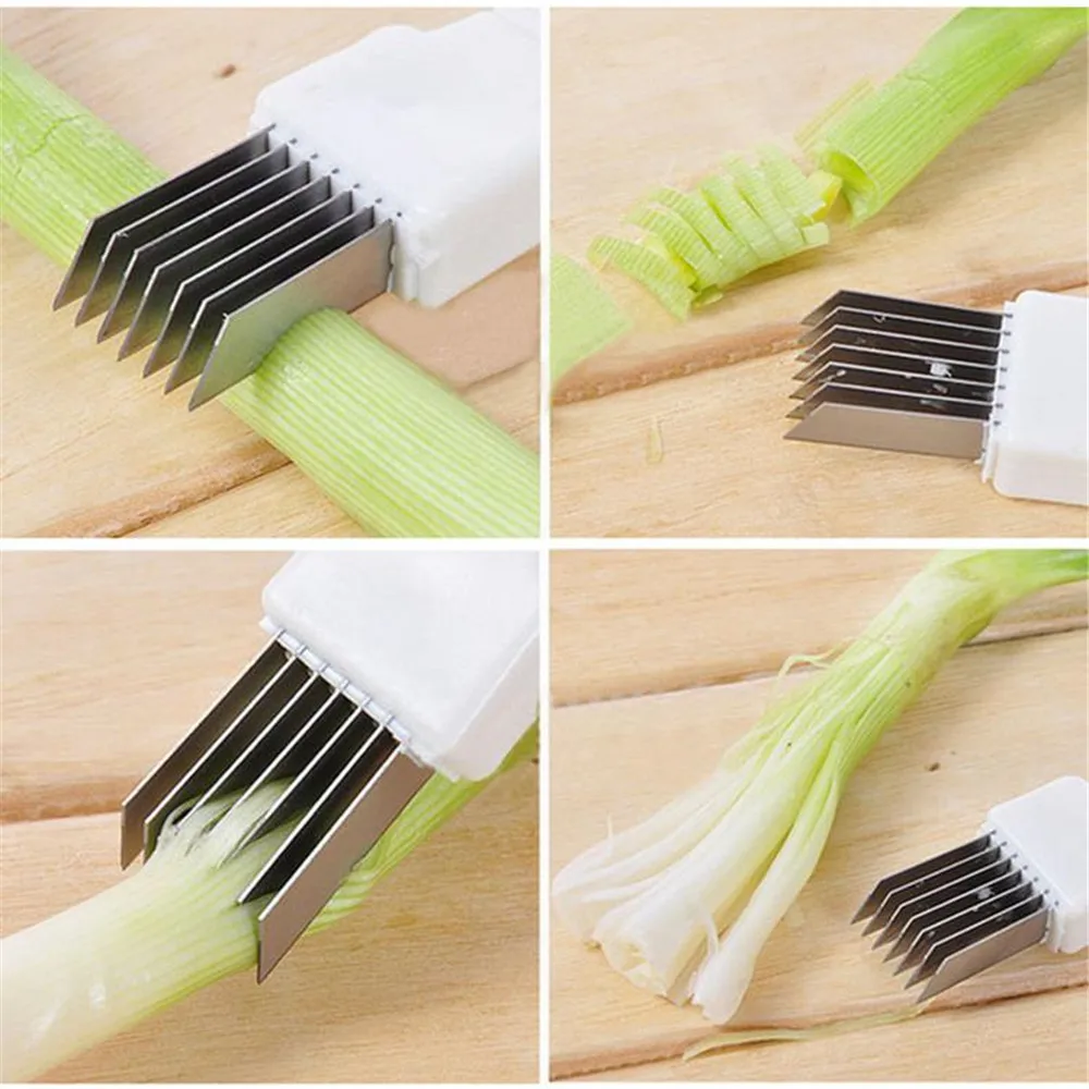 Лук для Нарезки овощей резки мульти измельчитель Sharp Шалот Кухонные Ножи Shred