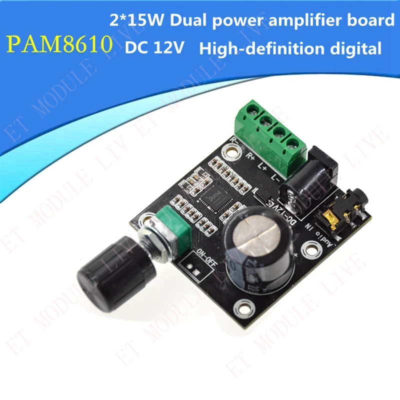 Super Slim 2x15 Вт PAM8610 двухканальный усилитель плата цифровой Класс D Цифровой двойной