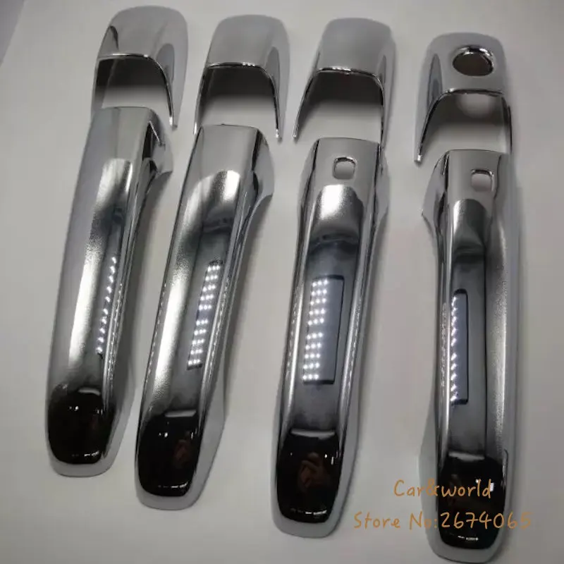 

Door Handle Bowl Cover Trim For 2011 2013 Jeep Grand Cherokee 2014 2015 2016 2017 ABS Chrome Stickers Car-styling Accessories