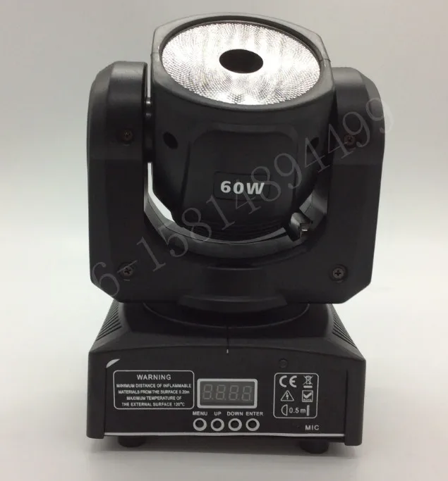 Мини 60 Вт moving head light mini led spot beam rgbw 4in 1 бар ktv dj профессиональное Интеллектуальное