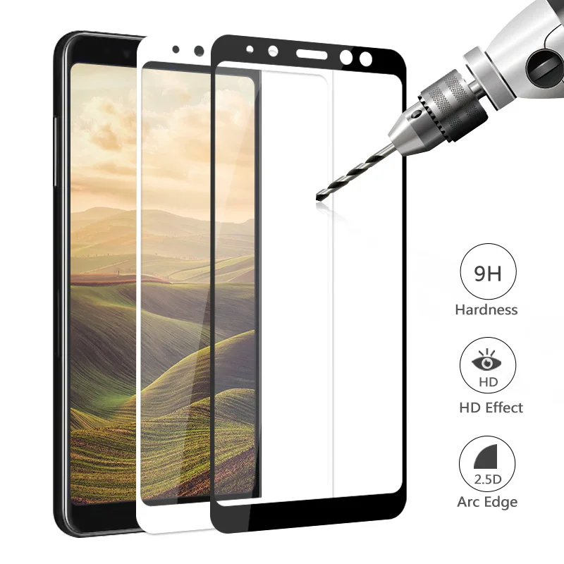 Полный закругленный протектор экрана для Samsung Galaxy A8 2018 A820 ультратонкий защитный