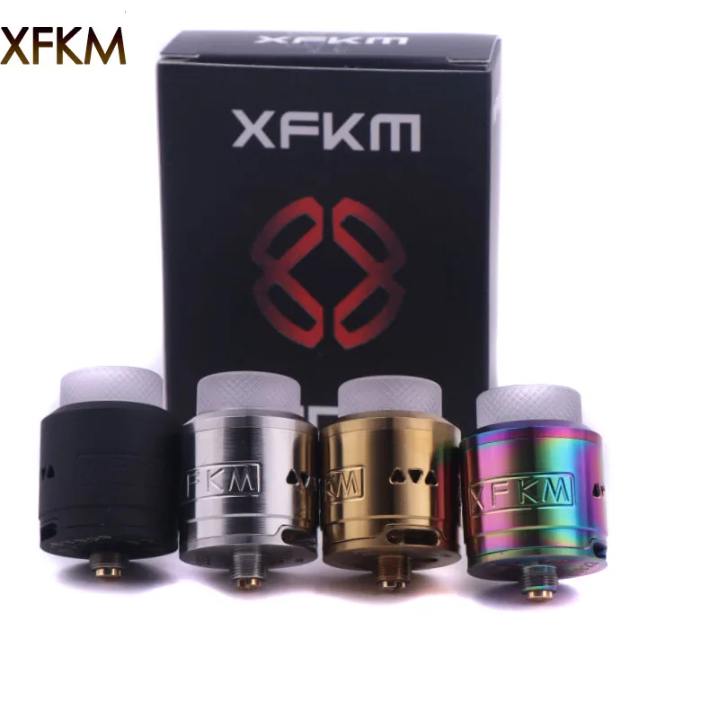 Новый атомайзер XFKM RDA с регулируемым воздушным потоком 24 мм бак подходит 510