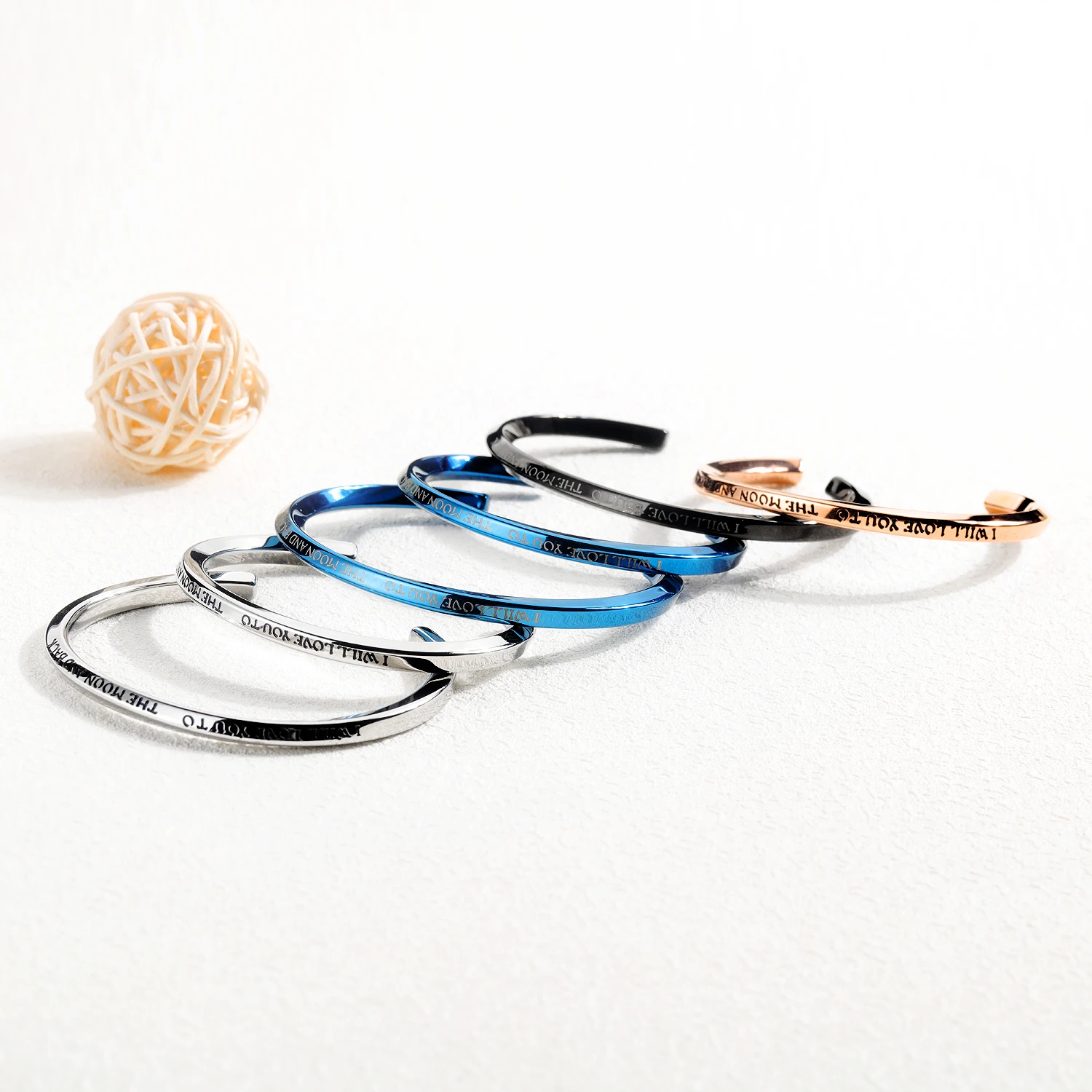 JHSL романтические парные женские мужские браслеты манжеты из нержавеющей стали