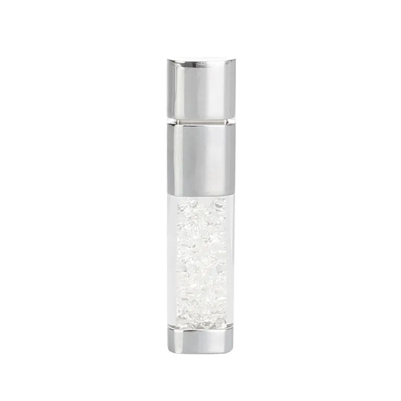 white Флеш-накопитель, 8 ГБ, кристальная коробка, USB флешка, 64 ГБ, металлическая usb флеш-память, 128 ГБ, 4 Гб, флешка в виде бижутерии, 16 ГБ, USB флеш-накопитель, 32 ГБ, бесплатный логотип - Цвет: white