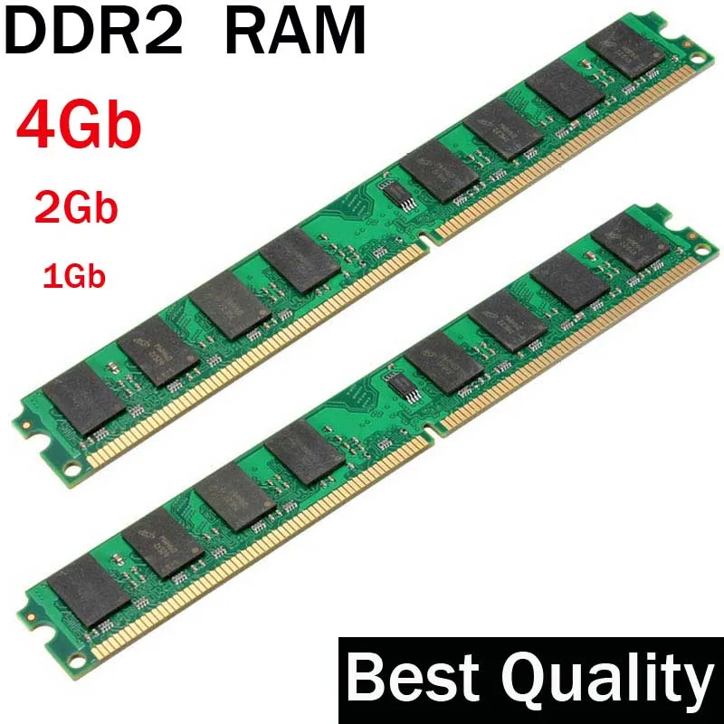 Оперативная память DDR2 2Gb 800 667 533 1Gb 4Gb единственный рабочий стол Memoria барана РДР для