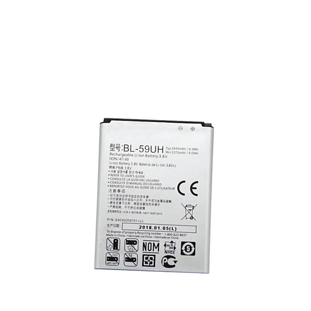 Высокое качество Замена литий ионная батарея 2440mAh BL 59UH для LG G2mini D410 D315 D618 D620 D620R D620K
