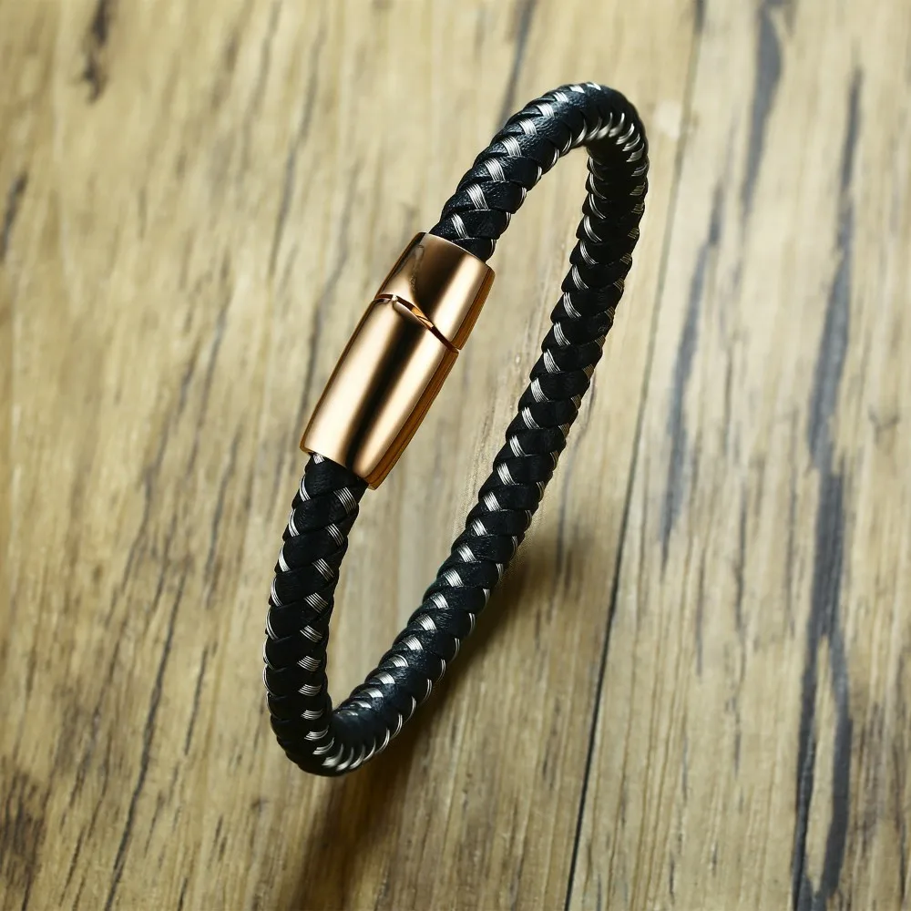 Стильная розовая Золотая магнитная пряжка со стальным проводным кабелем