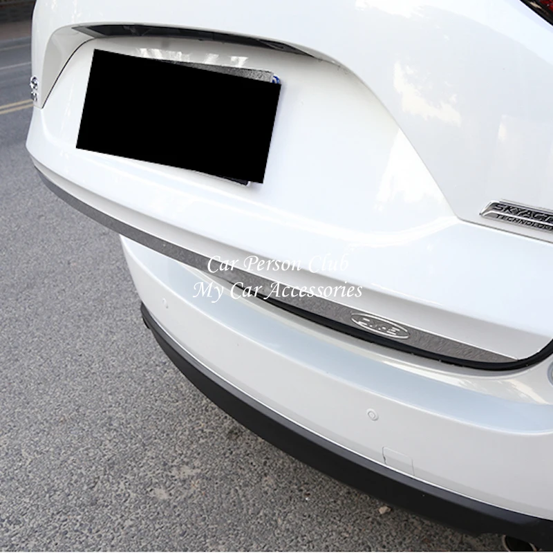Для Mazda CX 5 CX5 KF 2017 2018 накладка на заднюю дверь полоски аргументы багажника отделка