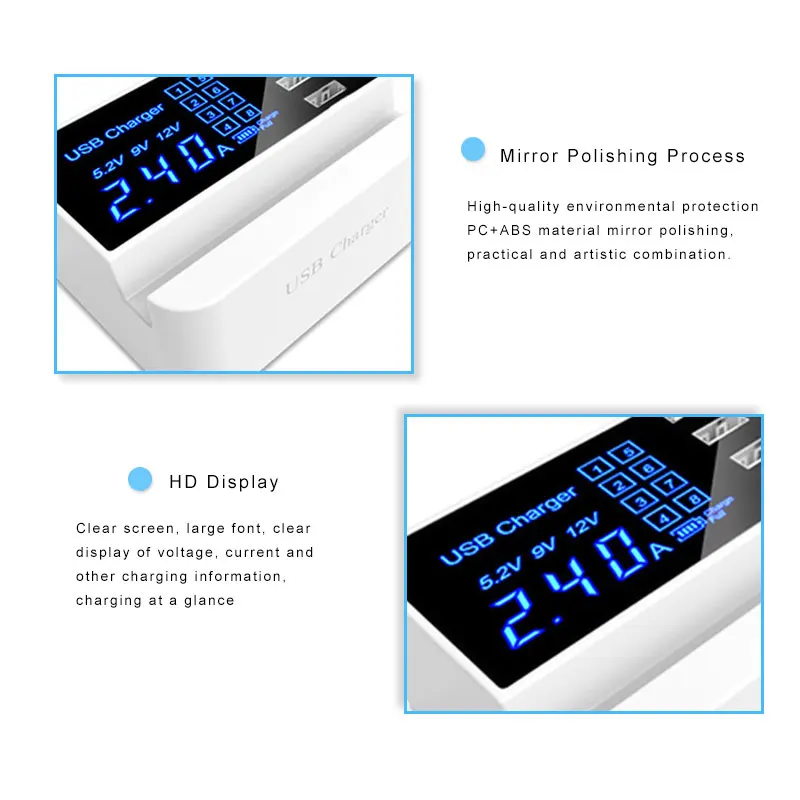 Многофункциональная зарядная станция usb для телефона планшета быстрая 4 порта