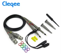 cleqee 2pcs p6060 oscilloscope probe 60mhz clips for tektronix oscilloscope hp x1x10 dc 60mhz