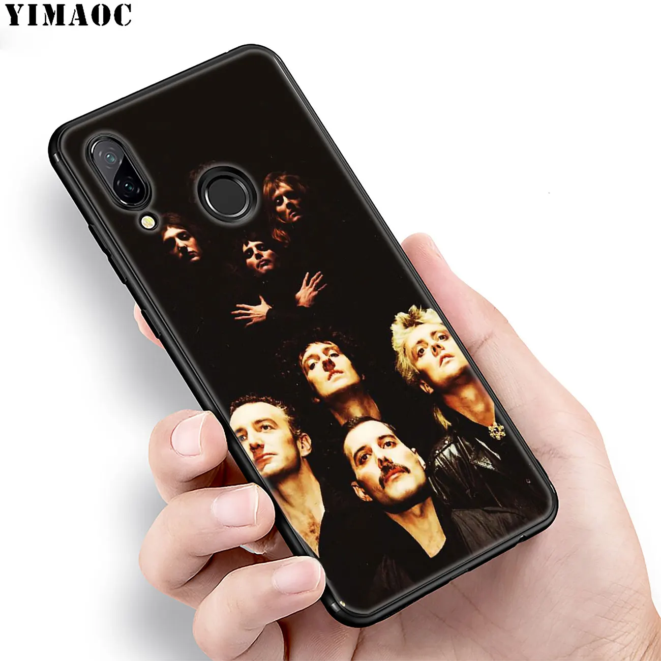 Мягкий силиконовый чехол YIMAOC Queen Rock Group для Huawei Honor 20 Pro 8C 8X 8 9 9X 10 Lite 7X 7A черный