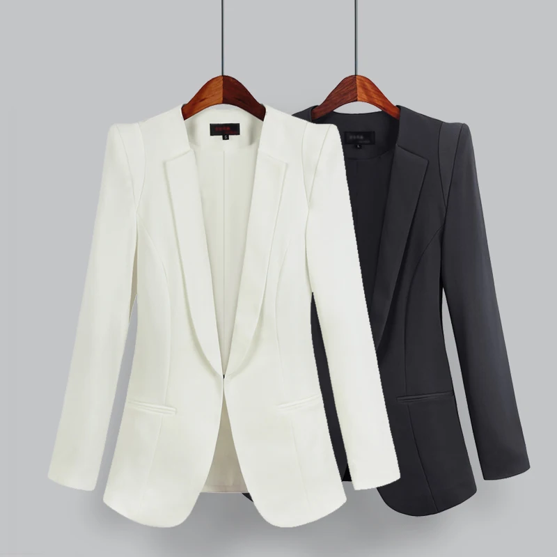 

Korean version of the small suit jacket female autumn spring new women's slim long-sleeved office overalls large size suit JQ24
