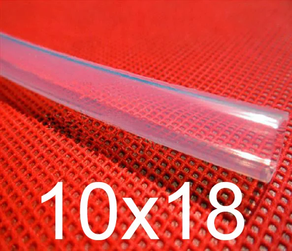 Прозрачная гибкая трубка/шланг/труба/трубка из пищевого каучука диаметр 10 мм 18