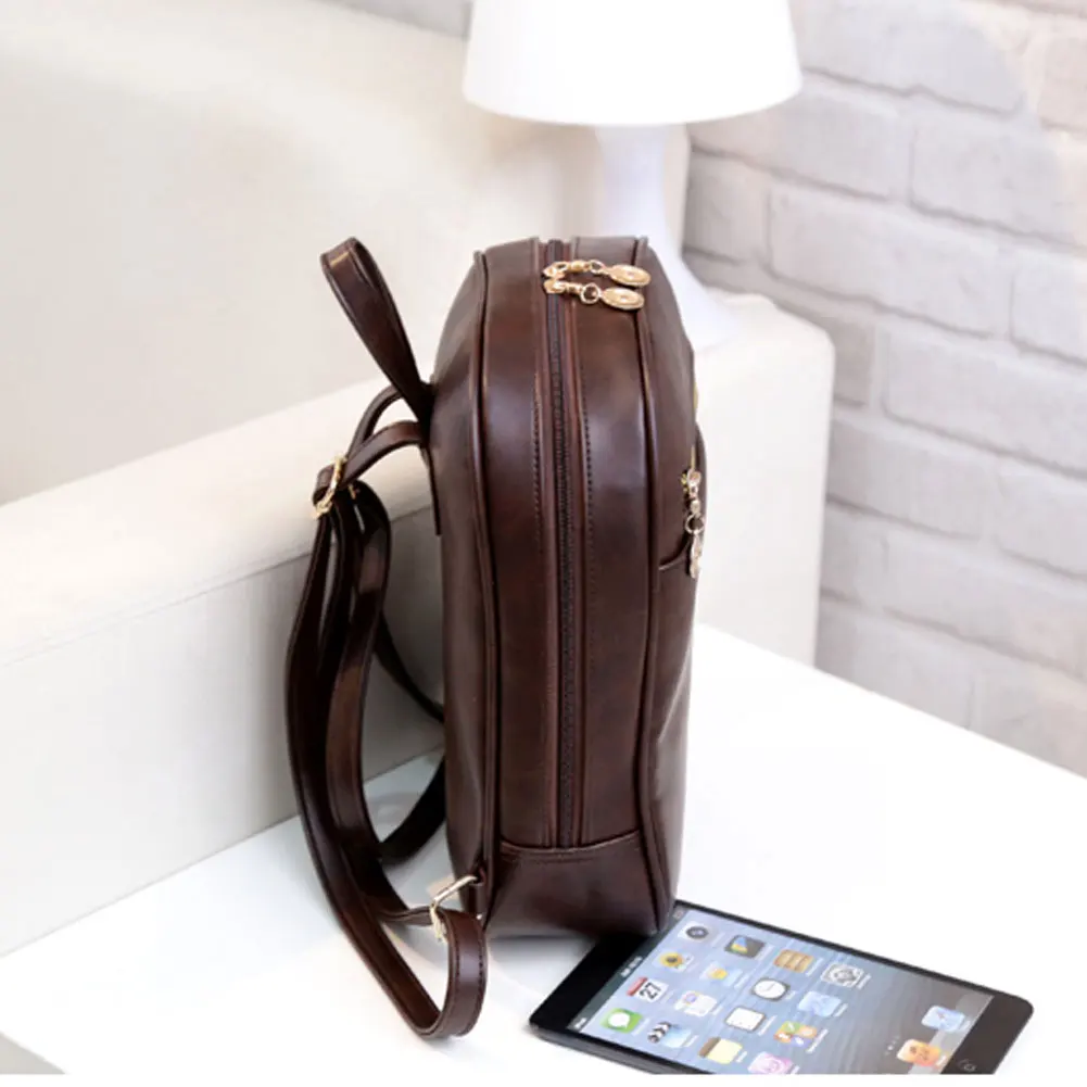 2019 винтажный рюкзак из искусственной кожи школьная сумка маленькие сумки через