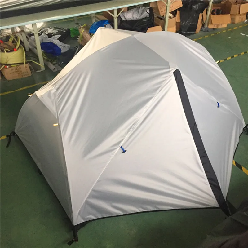 WJ открытый Hiker двухслойный белый альпинизмом Кемпинг палатки ZP004W бушкрафт