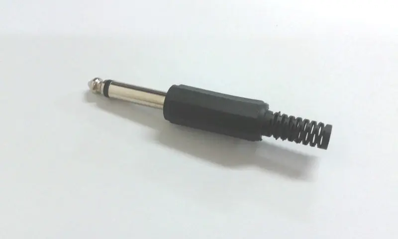 100 шт. 6 3 мм мужской разъем TRS 1/4 &quotMono Jack аудио адаптер | Обустройство дома